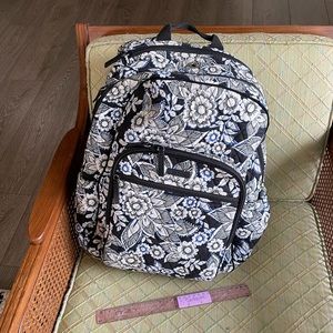 Vera Bradley Snow Lotus Campus Backpack